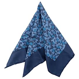 Fazzoletto da taschino in seta Hermès Blue Grape Vines