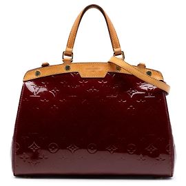 Louis Vuitton Red Monogram Vernis Brea MM
