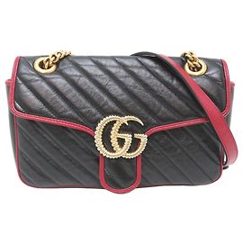 Borsa a tracolla Gucci GG Marmont con catena