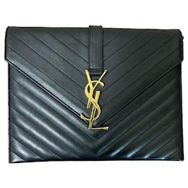 Saint Laurent Paris BO MONOGRAMME V Stitch Chain Shoulder Bag - Yves Saint Laurent