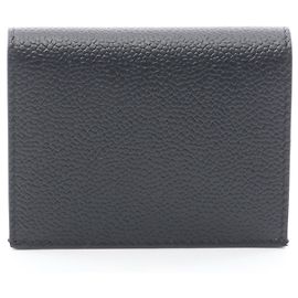 Thom Browne Porte-cartes double en cuir