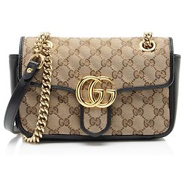 Borsa a patta piccola Gucci Matelasse GG Canvas GG Marmont