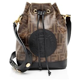 Borsa a tracolla Fendi FF Spalmati Mon Tresor Grande