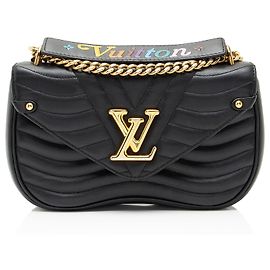 Borsa a tracolla Louis Vuitton Calfskin New Wave Chain MM