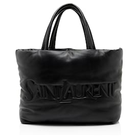 Borsa Shopping in pelle trapuntata con logo Saint Laurent