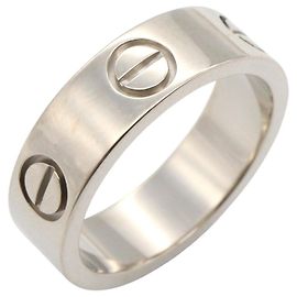 Cartier Love Ring aus weißem Gold Au750 Größe 9