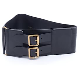Christian Dior Ledergürtel Schwarz
