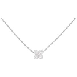 Collana TASAKI in oro bianco K14 0.24CT Diamante
