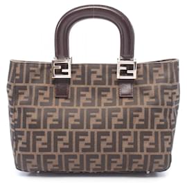 Bolso Tote de piel y lona Zucca Fendi