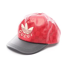 Cappellino da baseball in cotone Gucci adidas GG Trefoil