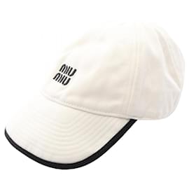 Miu Miu Cotton Cap White