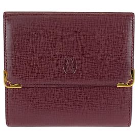 Portafoglio compatto in pelle Cartier Must Line