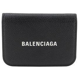 Portafoglio trifold in pelle Cash Mini di Balenciaga