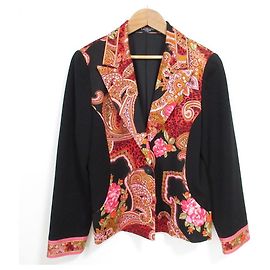 Autre Marque Chaqueta entallada LEONARD con motivo Paisley floral