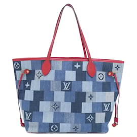 Borsa Louis Vuitton Denim Monogram Neverfull MM