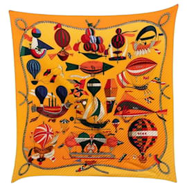 Sciarpa Hermès plissettata LES FOLIES DU CIEL