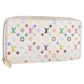 LOUIS VUITTON Monogram Multicolor Zippy Wallet White M60241 LV Auth 192944 - Louis Vuitton