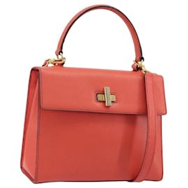 Borsa CELINE in pelle 2way Rosso Oro Auth 192995 - Céline