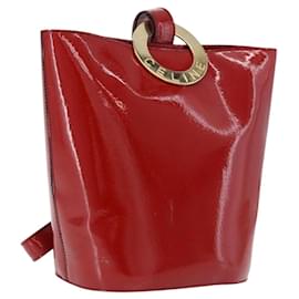 Céline Borsa a tracolla CELINE in pelle verniciata Rosso Oro Auth BA14422A