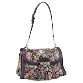 Borsa BALLY in pelle viola e oro Auth BA14389A - Bally