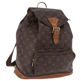 Zaino LOUIS VUITTON Monogram Montsouris GM M51135 LV Auth 191528