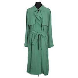 Gabardina verde de viscosa Tara Jarmon
