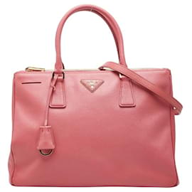 Borsa Prada Galleria Triangle Logo Plate