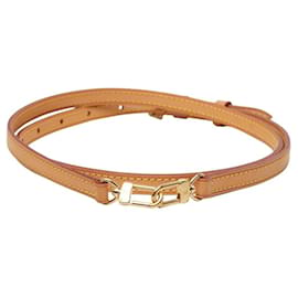 Correa de hombro en cuero beige Louis Vuitton
