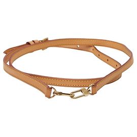 Alça de ombro em couro bege Louis Vuitton