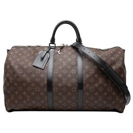 Louis Vuitton Monogram Macassar Keepall Bandoulière 55