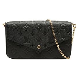 Borsa a tracolla Louis Vuitton Monogram Empreinte Pochette Felicie Chain
