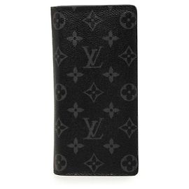 Louis Vuitton Monogram Eclipse Portefeuille Brazza Long Wallet