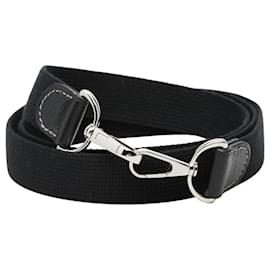 Hermès Tracolla in pelle e tela nera Hermes