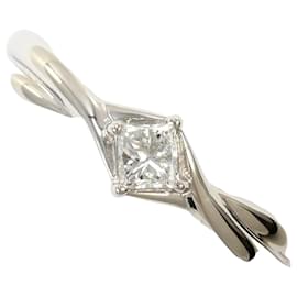 Autre Marque PT900 Platinring mit Diamant