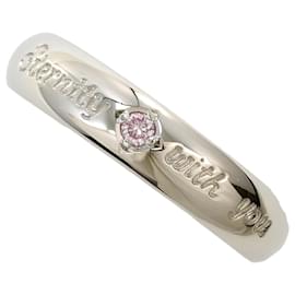 Platinring mit rosa Diamant - Autre Marque