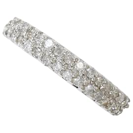 14K Weißgold-Ring mit Diamant - Autre Marque