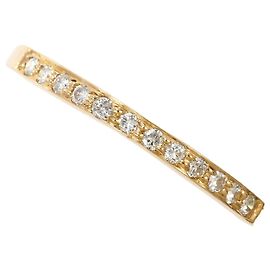 Autre Marque Anello a fascia in oro rosa 14K e diamanti