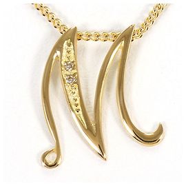 Autre Marque Collana in oro giallo 18K con diamante