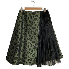 Autre Marque Falda plisada asimétrica en jacquard TARO HORIUCHI