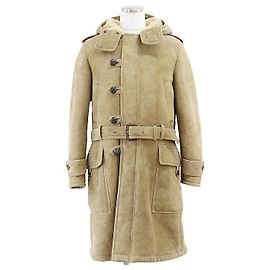 Abrigo de piel de oveja y shearling Gucci
