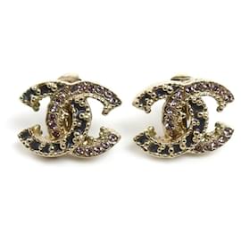 Orecchini a clip placcati in oro Chanel