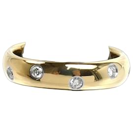 Tiffany & Co. 18K Yellow Gold and Platinum Dots Ring