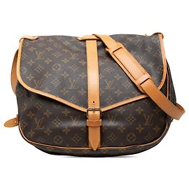 Louis Vuitton Marron Monogram Saumur 35