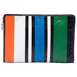 Clutch Bazar in agnello nero Balenciaga
