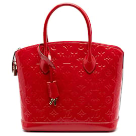 Louis Vuitton Red Monogram Vernis Lockit PM