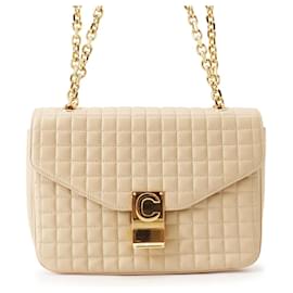 Céline Borsa a Spalla Celine Chain Shoulder Bag C Medium Trapuntata