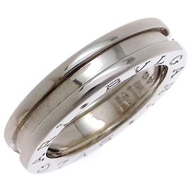 Bulgari Anello a fascia B-ZERO1 XS da donna in oro bianco 18K di Bvlgari