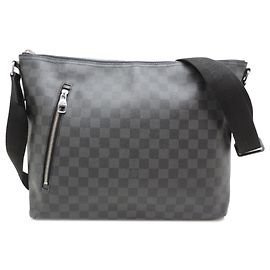 Borsa a tracolla Louis Vuitton Mick MM da uomo - Damier Graphite Black