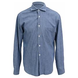 Comme Des Garçons Jeanshemd mit Knöpfen aus blauer Baumwolle - Comme Des Garcons