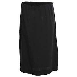 Falda midi recta Vanessa Bruno en acetato negro